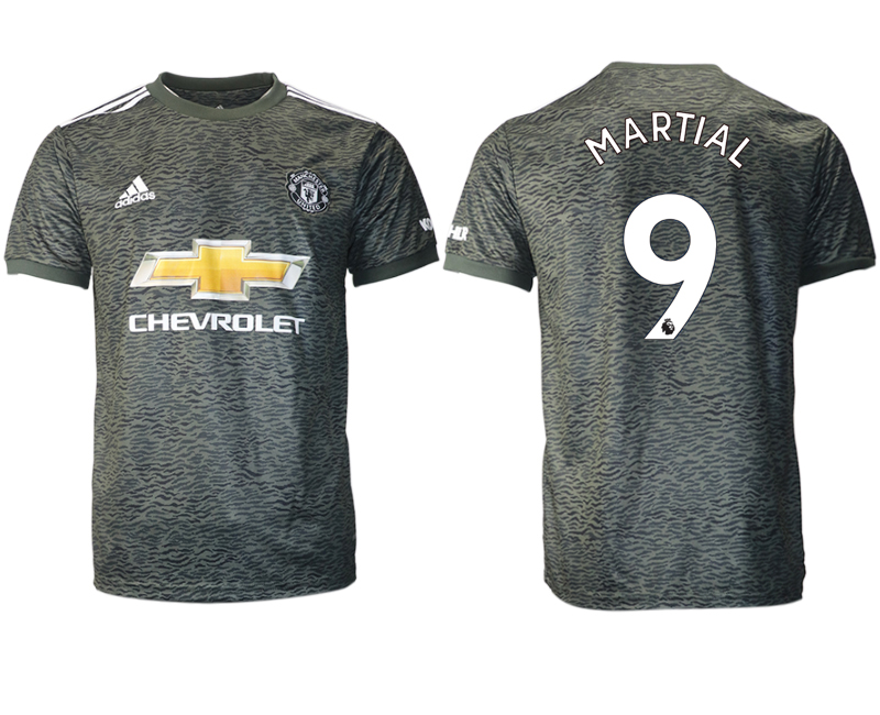 Men 2020-2021 club Manchester United away aaa version #9 black Soccer Jerseys